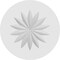 Ekena Millwork Standard Grayson Flower Rosette With Square Edge, 3"W x 3"H x 1"P ROSP030X030X100GRY09 - alternate 2